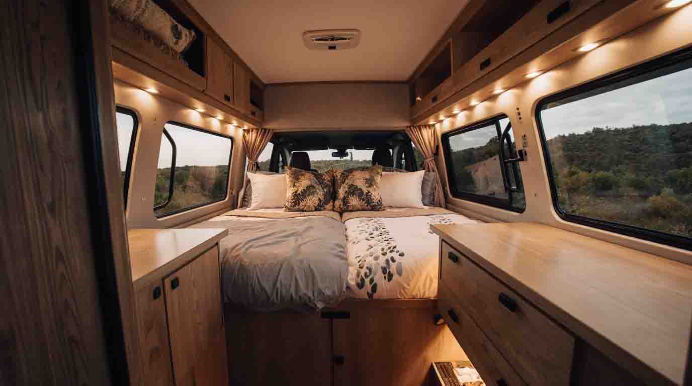 Van aménagé pour dormir